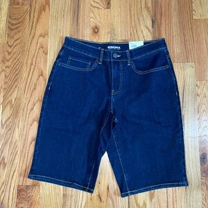 NEW MEN'S Sonoma Dark Wash Regular-Fit Denim Shorts 31